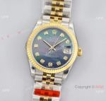 Swiss Grade Rolex Datejust TWF 2824 Blue MOP 31mm watch New style Jubilee strap